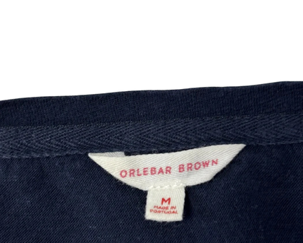 Orlebar Brown Navy Blue Striped Sammy Breton T-Shirt