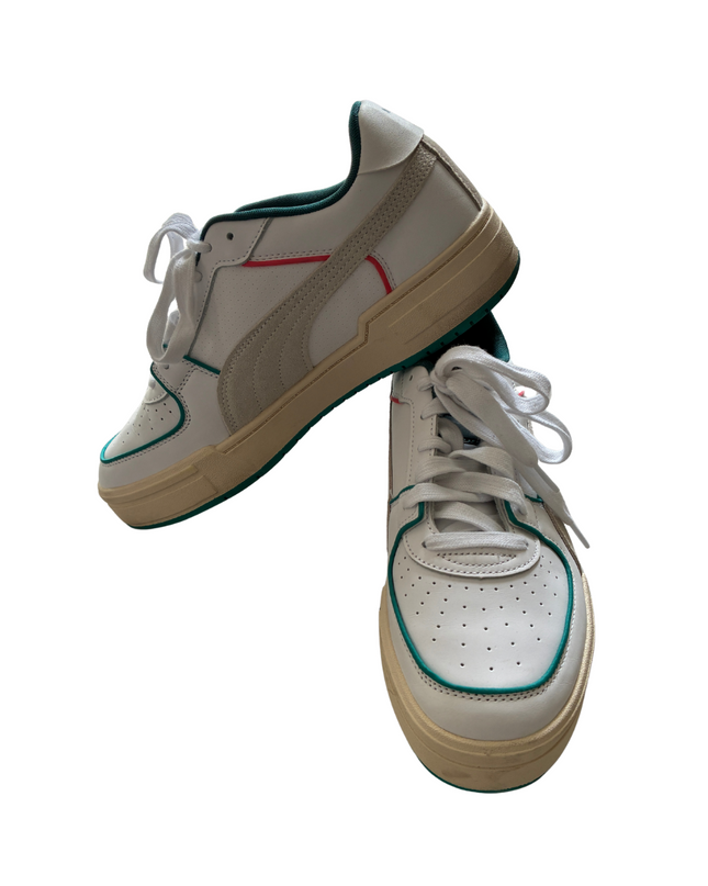 Puma CA Pro Heritage Retro Sneakers | White & Green | EU 43