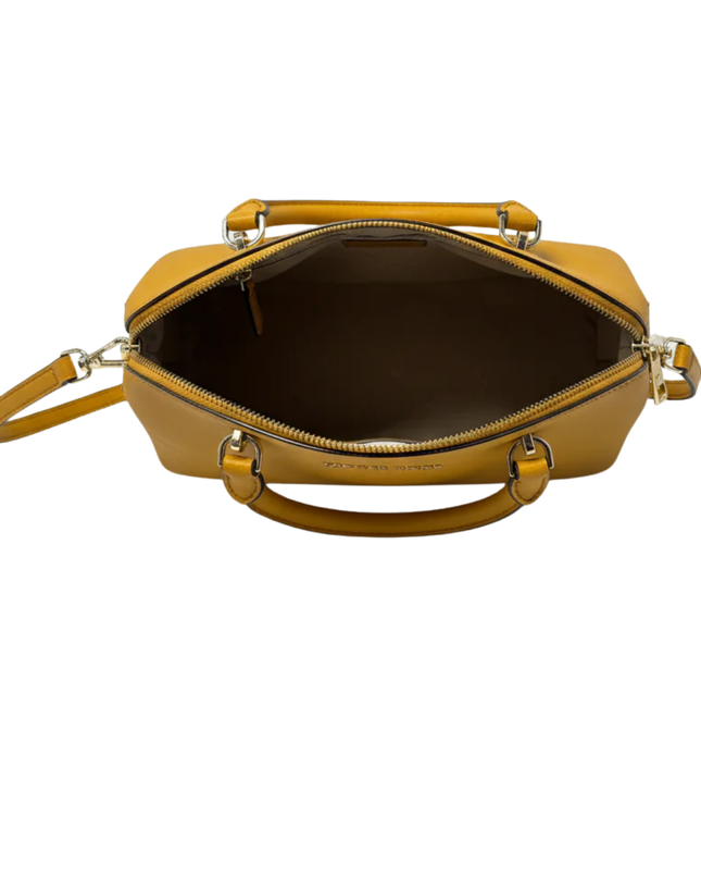 Michael Kors Yellow Saffiano Leather Dome Satchel Bag