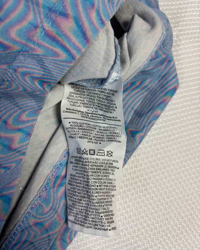 Nike Blue Psychedelic Swirl Graphic Tee