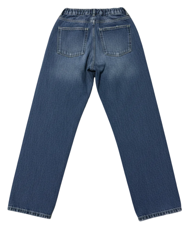 Zara Blue Straight Leg Denim Jeans