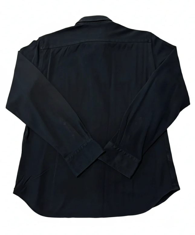 Massimo Dutti BlackTextured Long Sleeve Shirt