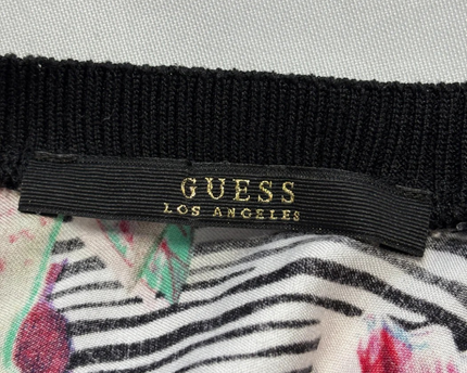 GUESS Multi/Floral/Zebra Sleeveless Maxi Dress