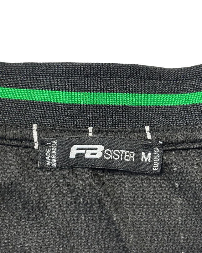 FB SISTER Black Harlem Stars Graphic Pinstripe Jersey