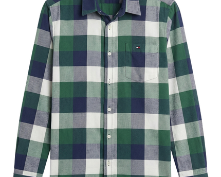 Tommy Hilfiger Green/Navy Blue Check Shirt