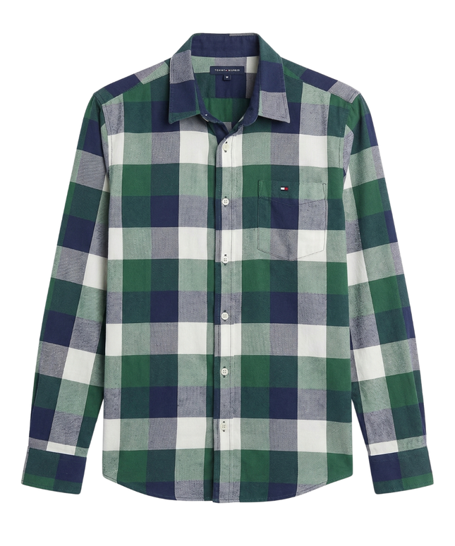 Tommy Hilfiger Green/Navy Blue Check Shirt
