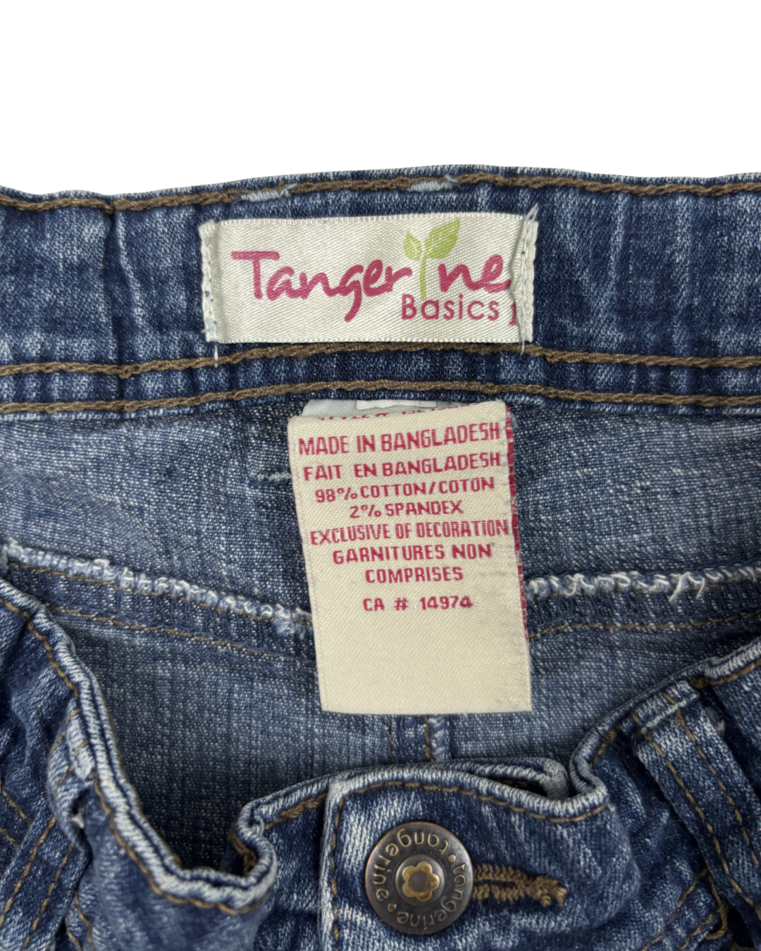 Tangerine Basics Dark Wash Denim Flared A-Line Skirt - XS | Waist: 25"