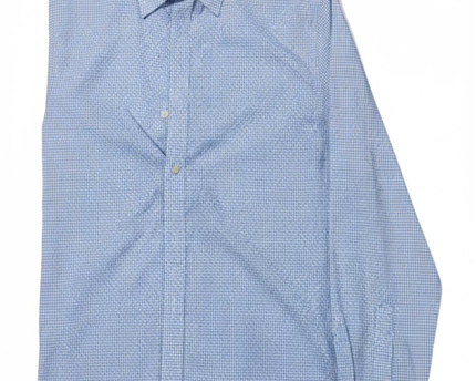 Tommy Hilfiger Light Blue Gingham Check Slim Fit Long Sleeve Shirt