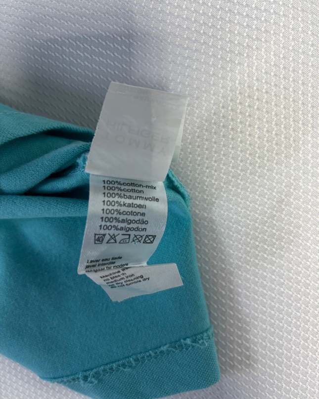 Tommy Hilfiger Turquoise Short Sleeve Polo Shirt