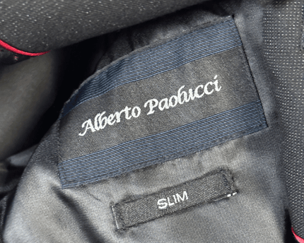 Alberto Paolucci Slim Fit Black Suit with Shirt