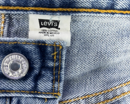 Levi's Blue 501 Original Fit Straight Leg Jeans