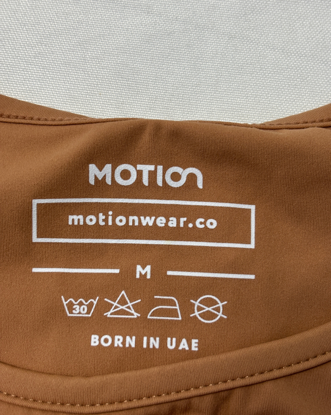 MOTION Brown Performance Tank Top