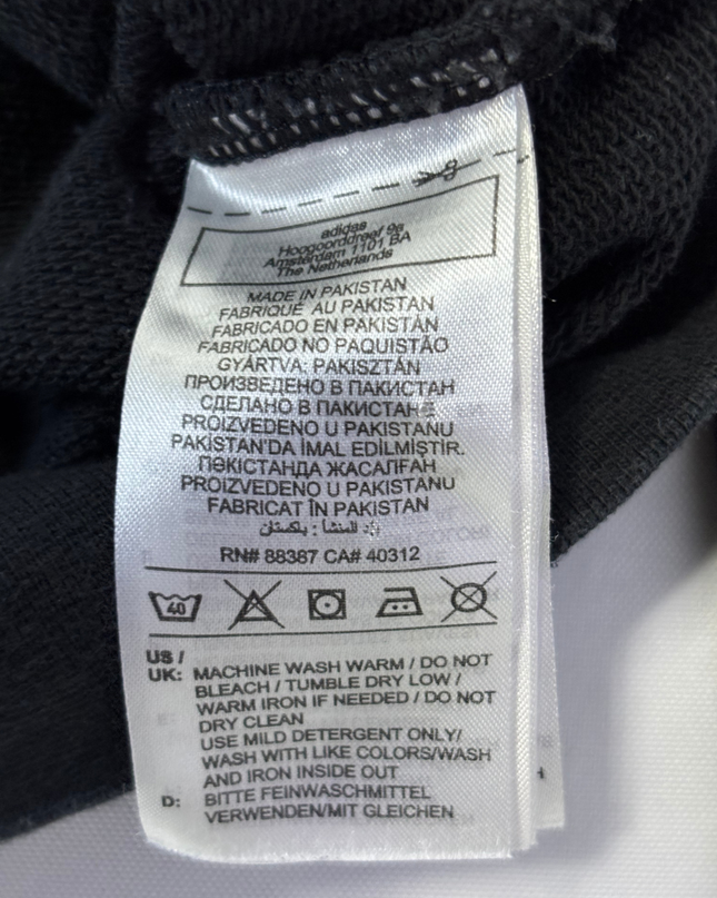 Adidas Black Graphic Logo Hoodie