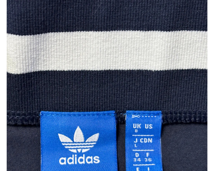 Adidas Navy Blue 3-Stripe Sporty Pencil Skirt
