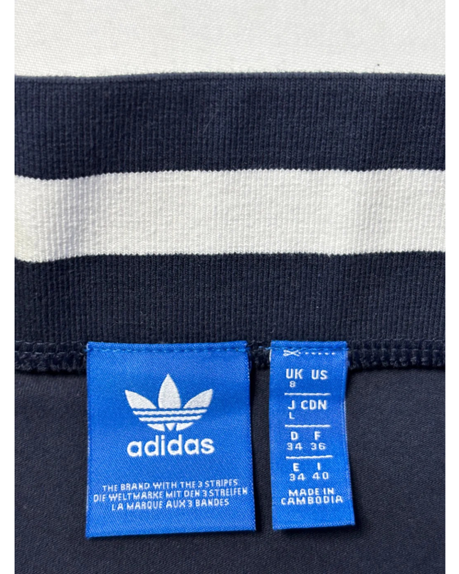 Adidas Navy Blue 3-Stripe Sporty Pencil Skirt