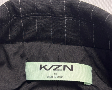 KZN Black Pinstripe Tailored Blazer