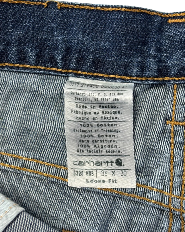 Carhartt Blue Loose Straight Fit Denim Jeans