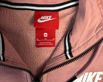 Nike Pink Full-Zip Fleece Hoodie