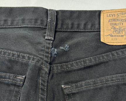 Levi's 615 Black Straight Leg Denim Jeans