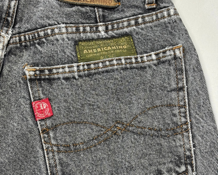 Americanino Grey Vintage Straight Leg Button Fly Jeans