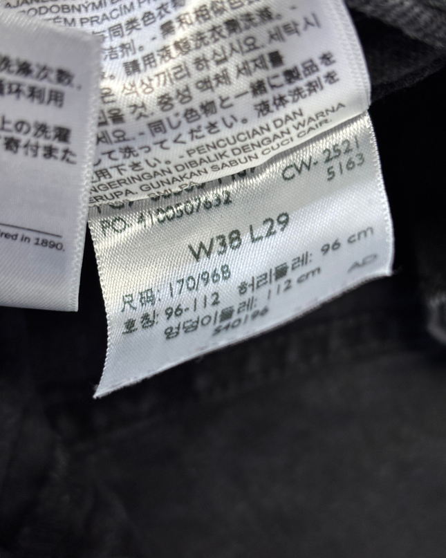 Levi's Black Straight Leg Denim Jeans