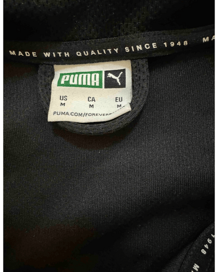 Puma Black & White Stripe Track Jacket - M