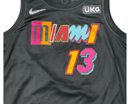 Nike Black Miami Heat Bam Adebayo City Edition Jersey