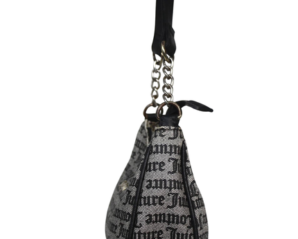 Juicy Couture Black and White Monogram Shoulder Bag