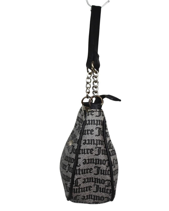 Juicy Couture Black and White Monogram Shoulder Bag
