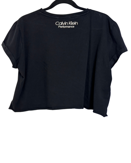 Calvin Klein Jeans Black Logo Crop Top