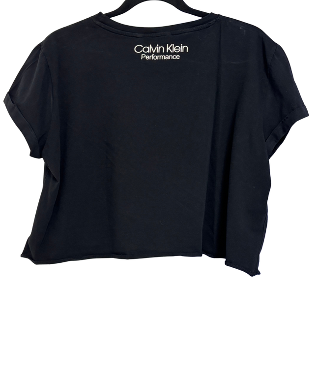 Calvin Klein Jeans Black Logo Crop Top