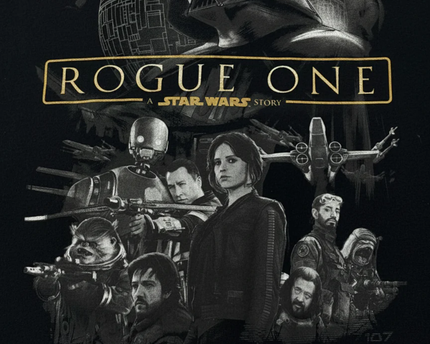Jerry Leigh Black Star Wars Rogue One Graphic Tee
