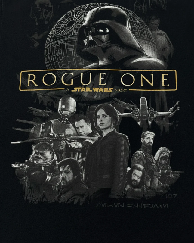 Jerry Leigh Black Star Wars Rogue One Graphic Tee
