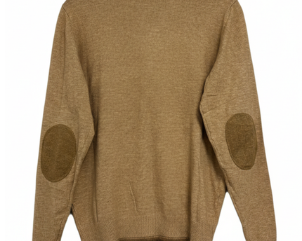 Ted Lapidus Tan Cashmere Silk Blend V-Neck Cardigan