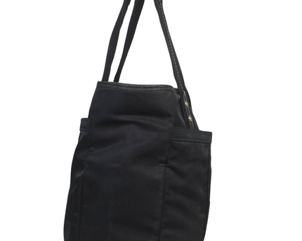 Coach Black Nylon and Leather Tote Bag