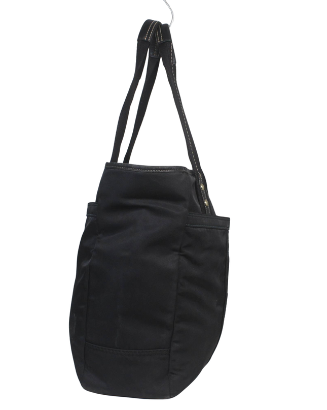 Coach Black Nylon and Leather Tote Bag