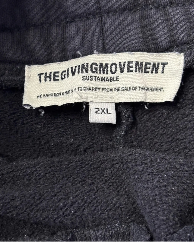 The Giving Movement Black Sustainable Relaxed Fit Shorts