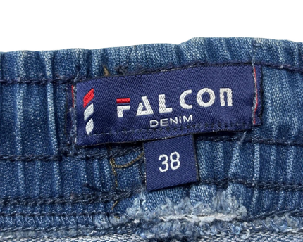 Falcon Denim Blue Cargo Jogger Jeans