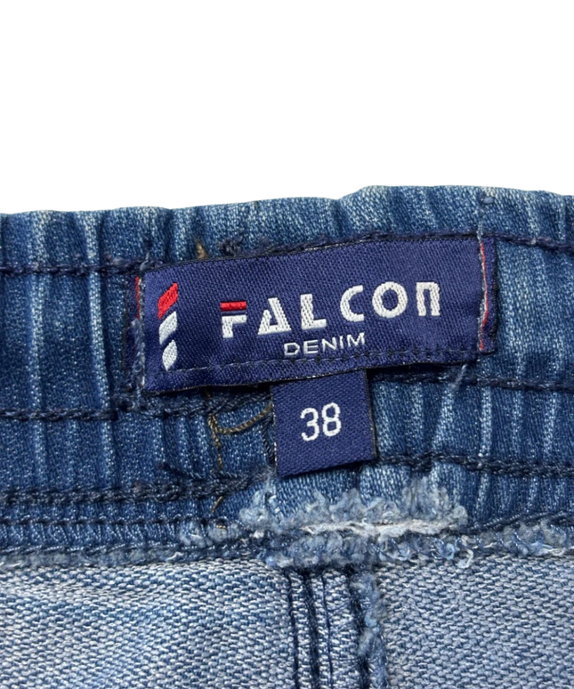 Falcon Denim Blue Cargo Jogger Jeans