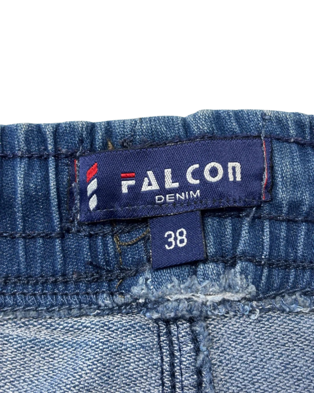 Falcon Denim Blue Cargo Jogger Jeans