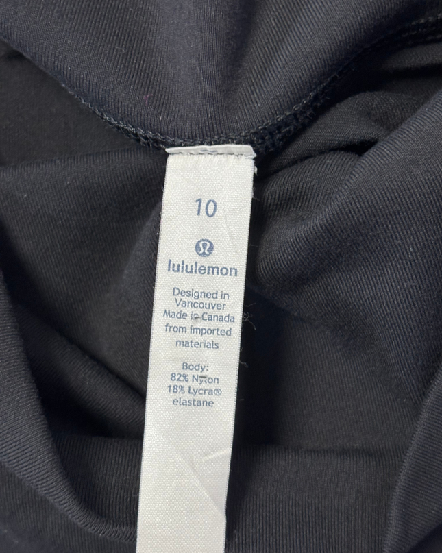 Lululemon Black High-Rise Cropped Athletic Leggings