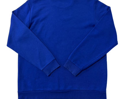 Adidas Blue Logo Graphic Crewneck Sweatshirt