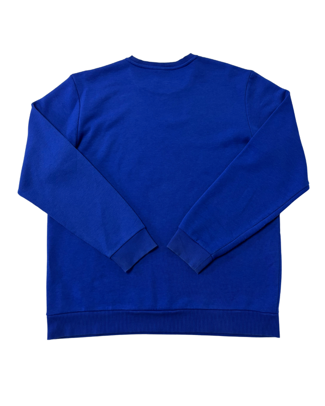 Adidas Blue Logo Graphic Crewneck Sweatshirt