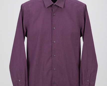 Boss Purple Slim Fit Long Sleeve Shirt