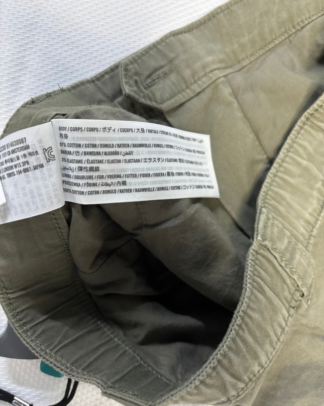 Abercrombie & Fitch Olive Green Pleated Skort Shorts