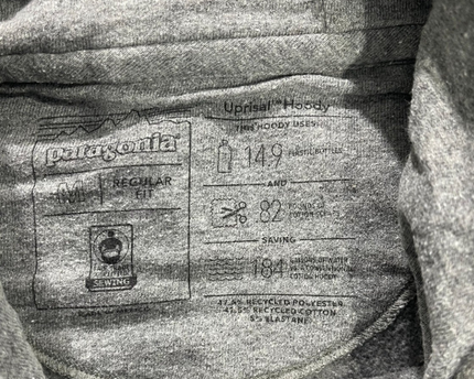 Patagonia Grey Uprisal Graphic Logo Hoodie