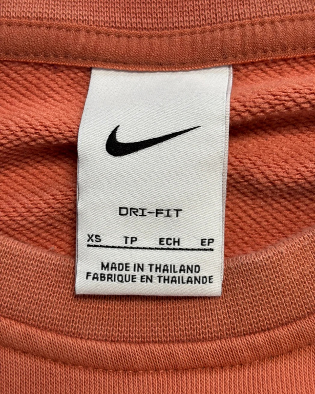 Nike Orange Just Do It Cropped Sweatshirt