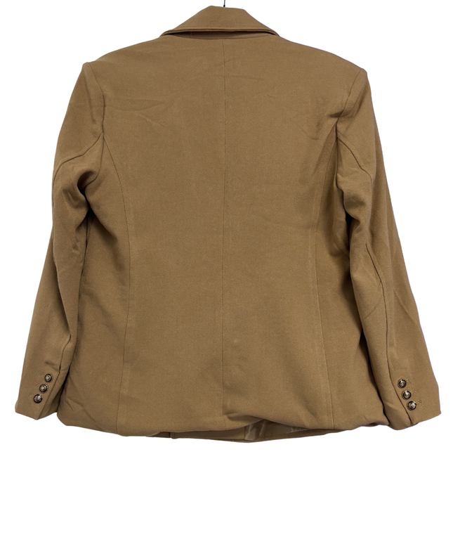 Splash Tan Double-Breasted Blazer Jacket | With Tag