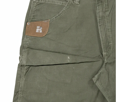 Wrangler RIGGS Workwear Olive Green Ripstop Carpenter Shorts