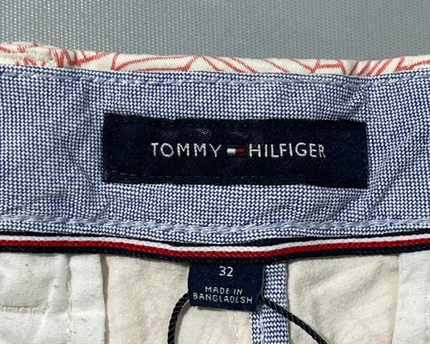 Tommy Hilfiger Red/White Tropical Palm Leaf Print Shorts